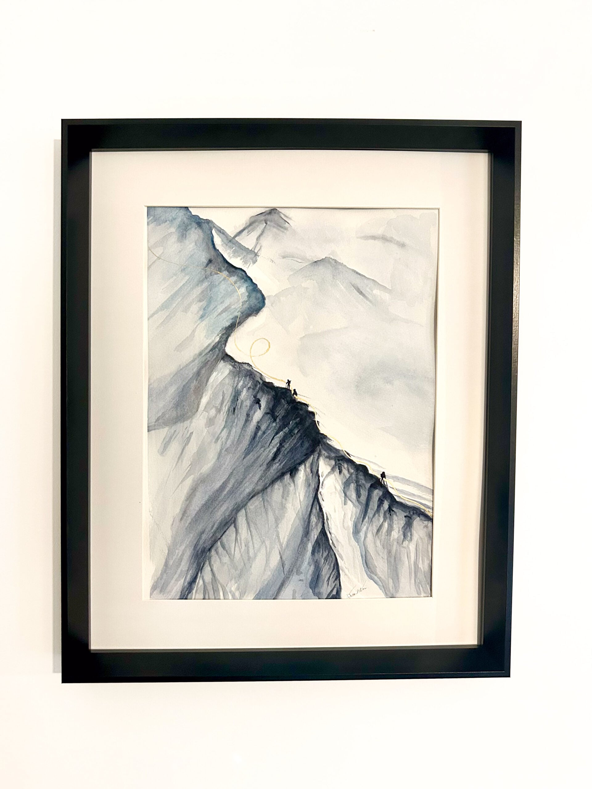 Les cimes – Aquarelle
